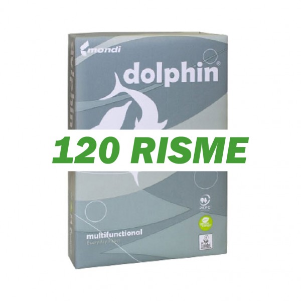 Carta Dolphin A4 GR.80 - 120 risme da 500 fogli